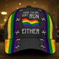 Pride Colors Never Run Classic Cap For Vacations Festivals Parties And Everyday Outfits