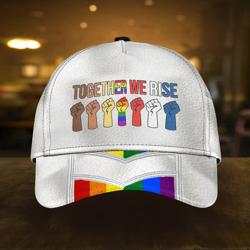 Pride Together We Rise Month Classic Cap For Nature Lovers Travel And Casual Daily Styling