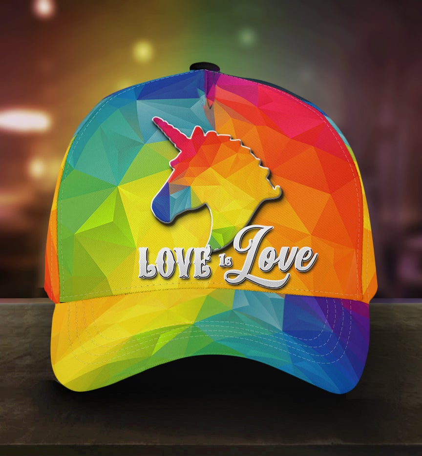 Pride Unicorn Love Is Love Classic Cap For Casual Events Beach Trips And Thoughtful Gifting