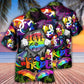 Rainbow Pride Equality Hawaiian Shirt For Coastal Travel, Casual Events, And Comfortable Summer Wear