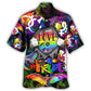 Rainbow Pride Equality Hawaiian Shirt For Coastal Travel, Casual Events, And Comfortable Summer Wear