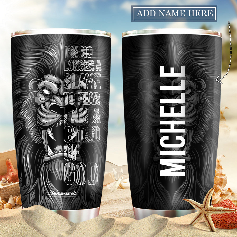 Lion Child Of God Personalized 20 Oz Tumbler For Coffee Travel And Daily Drinks