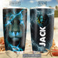 Lion Blue Black Personalized 20 Oz Tumbler For Coffee Travel And Daily Drinks