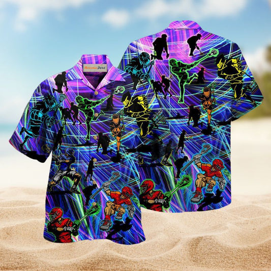 Lacrosse Stick Together Hawaiian Shirt For Island Vacations, Resort Wear, And Relaxed Seasonal Style