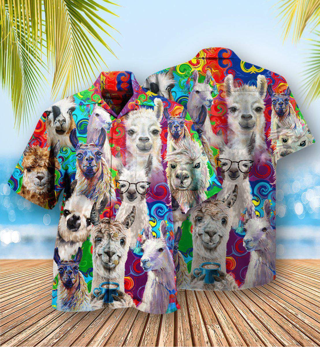 Llama Nah Prob Hawaiian Shirt For Summer Vacation And Beach Travel