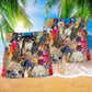 Llama Smile Happy Color Beach Shorts For Coastal Adventures And Relaxed Summer Wear