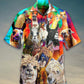 Cute Llama Hawaiian Shirt With All Over Print For Tropical Parties Vacation Travel And Casual Summer Style