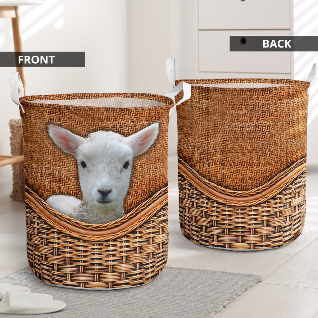 Lamb Love His Life Laundry Basket For Room Home Organizer