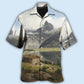 Landscape Beautiful View Hawaiian Shirt Pattern Detail For Vacation Travel And Daily Wear