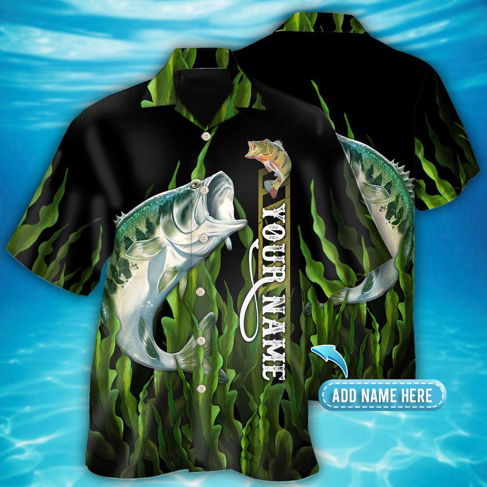 Fishing Largemouth Bass Personalized Hawaiian Shirt Pattern View For Lightweight Everyday Style