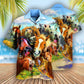 Horse Laughing Beautiful Hawaiian Shirt For Beach Parties And Weekend Getaways