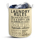 Rules Lover Laundry Basket For Bathroom Bedroom Storage
