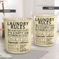Rules Lover Laundry Basket For Room Home Organizer