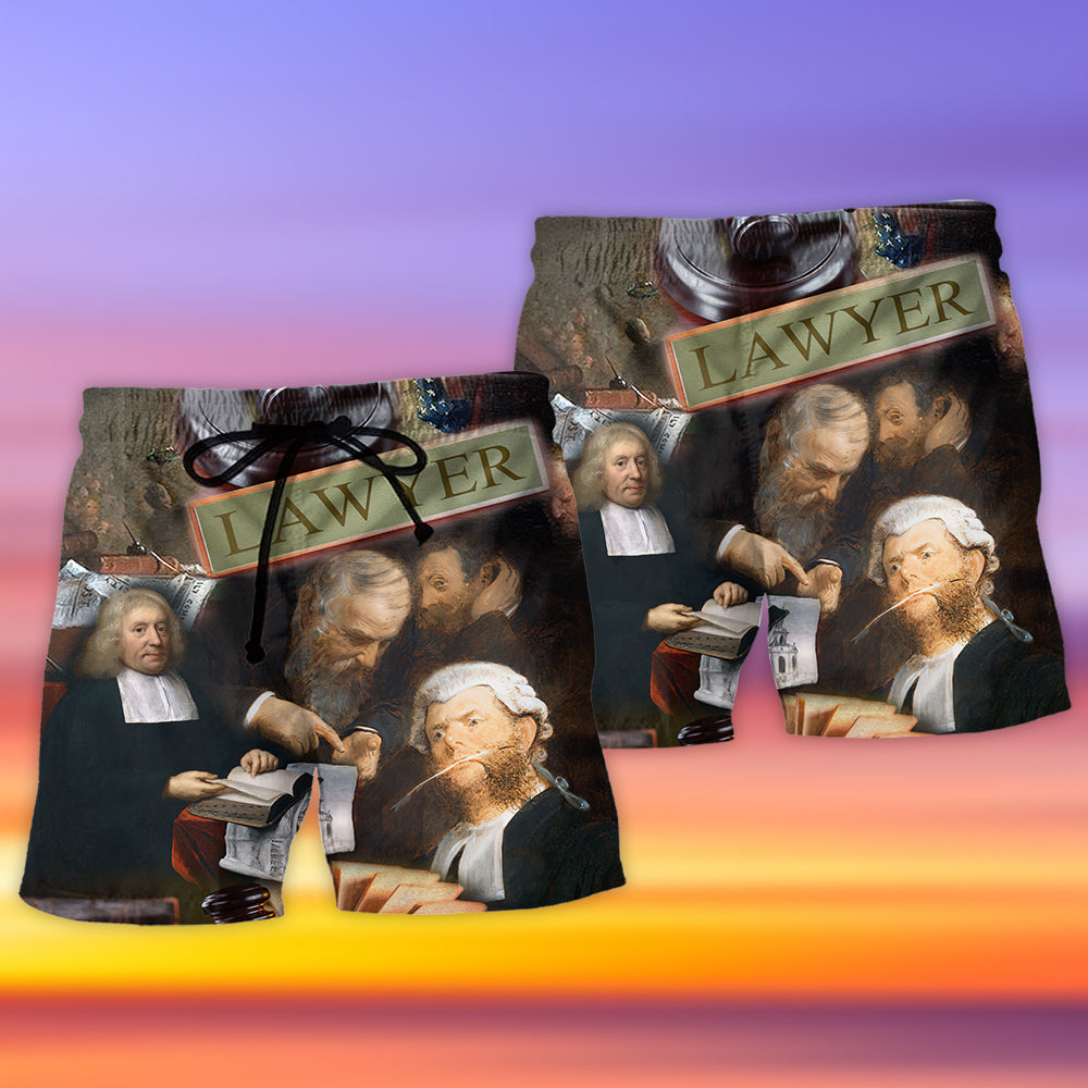 Serious Lawyer Professional Beach Shorts For Beach Trips And Relaxed Vacation Styling