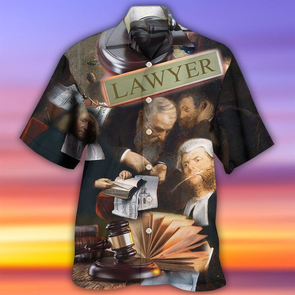 Lawyer Hawaiian Shirt For Vacation Days And Relaxed Coastal Outings