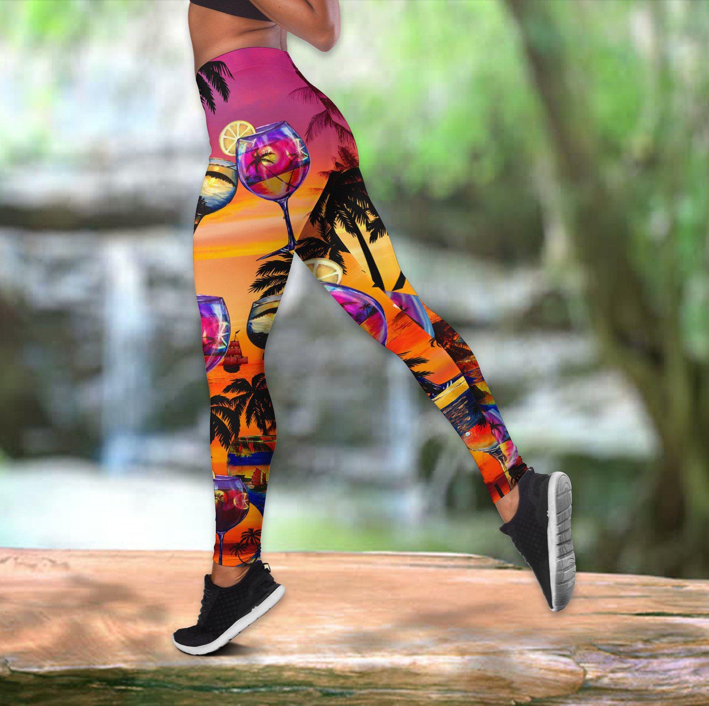 Wine So Good Hollow Tank Top For Studio Workouts And Casual Wear