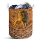 Leo Zodiac Rattan Texture Laundry Basket For Bathroom Bedroom Storage