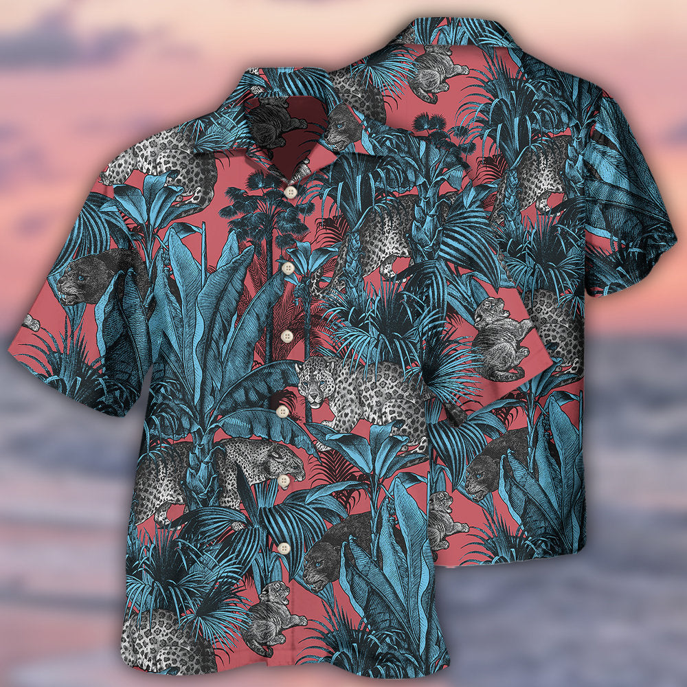 Leopard Wildlife Hawaiian Shirt For Beach Days, Summer Outings, And Thoughtful Gift Giving