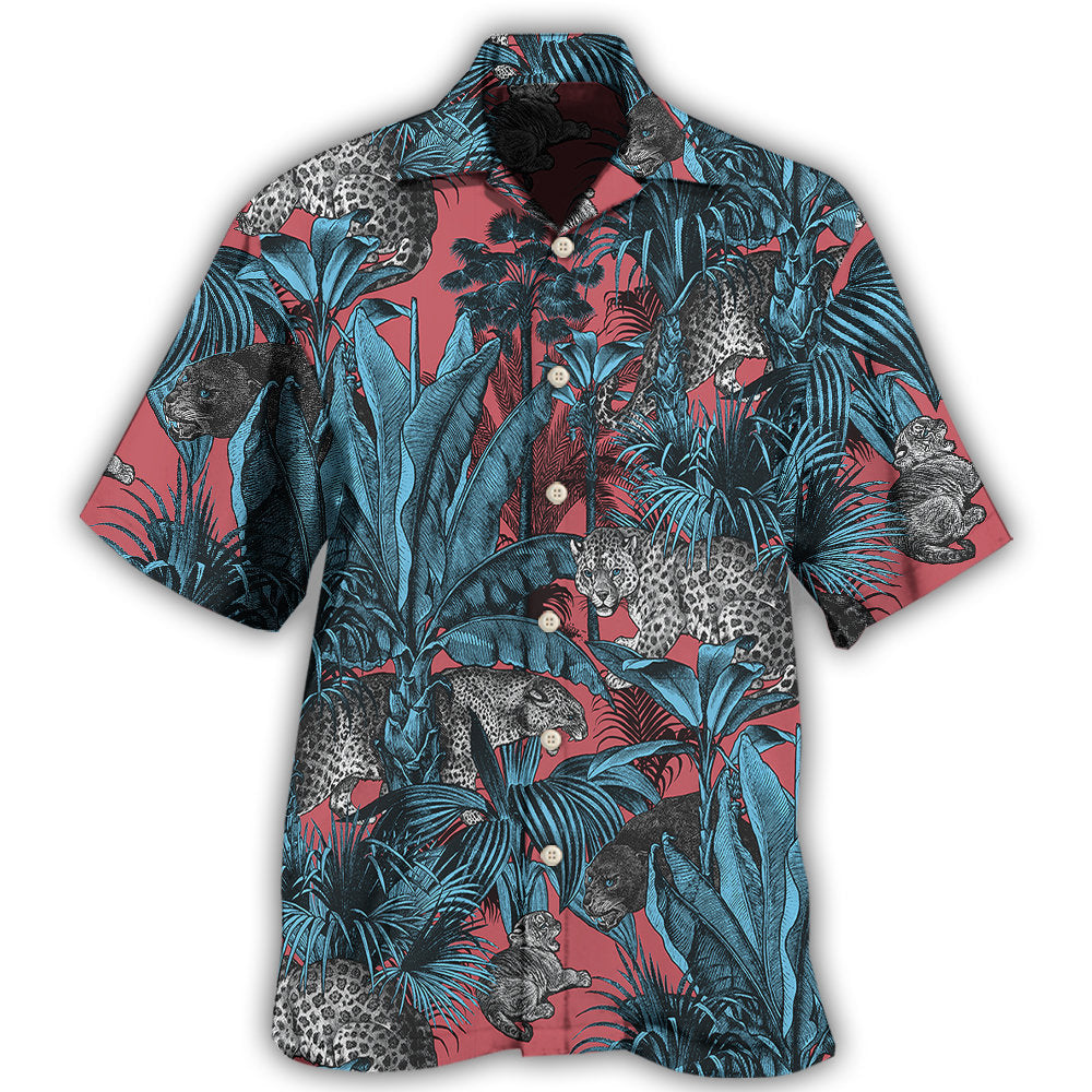 Leopard Wildlife Hawaiian Shirt For Beach Days, Summer Outings, And Thoughtful Gift Giving