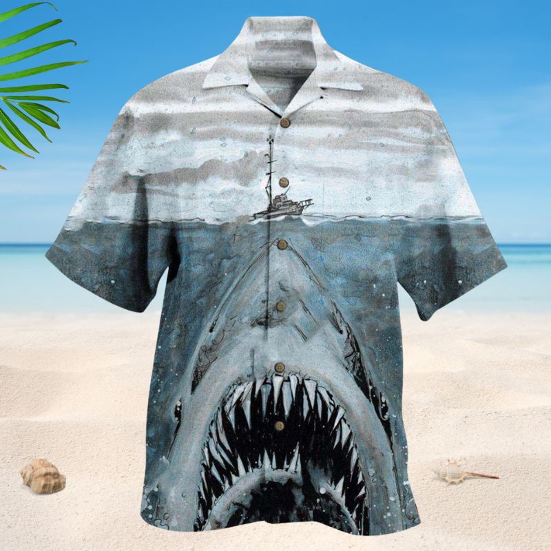 Let Shark Kiss You Hawaiian Shirt For Vacation Adventures Beach Events And Relaxed Warm Weather Style