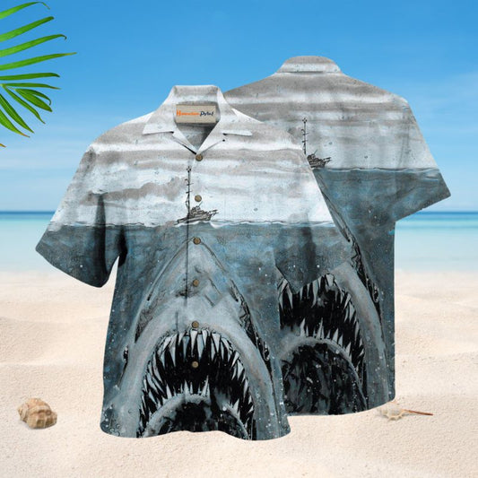 Let Shark Kiss You Hawaiian Shirt For Vacation Adventures Beach Events And Relaxed Warm Weather Style