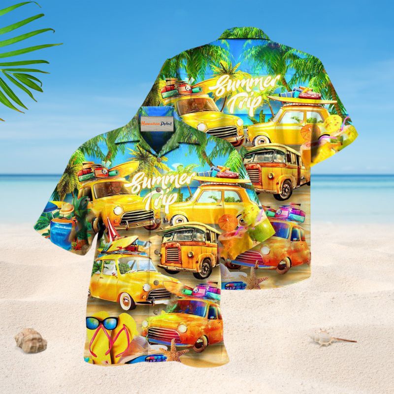Car Let The Sea Lead Your Summer Trip Hawaiian Shirt For Summer Vacation Beach Travel And Relaxed Casual Wear