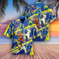 Cricket Play Together Hawaiian Shirt Artwork Detail For Resort Trips And Outdoor Activities