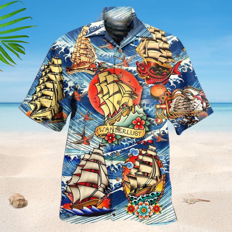 Sailing Under The Stars Hawaiian Shirt For Resort Travel Summer Events And Thoughtful Casual Gifting