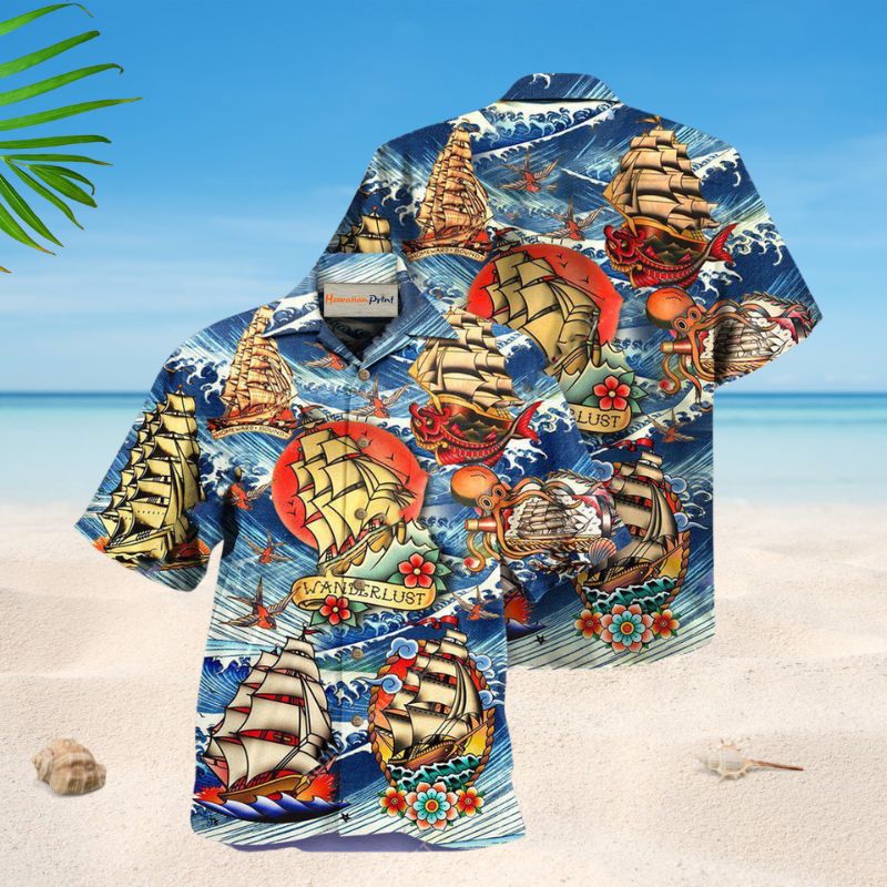 Sailing Under The Stars Hawaiian Shirt For Resort Travel Summer Events And Thoughtful Casual Gifting