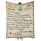 Dear Mom Daughter Love Letter Flannel Blanket For Cozy Bedroom Sofa Decor