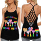 Pride Home Equality Hollow Tank Top For Community Events And Positive Support