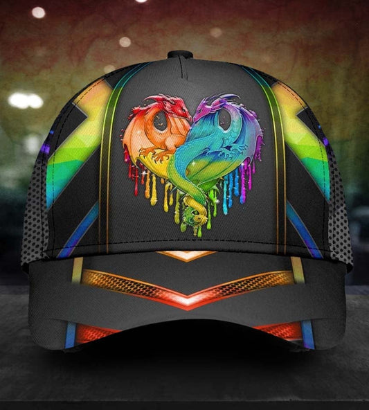 Love Is Love Dragon Pride Classic Cap For Daily Comfort Outdoor Fun And Weekend Vacations