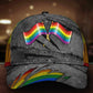 Pride Crack Pattern Classic Cap For Everyday Accessories Festivals And Relaxed Outings