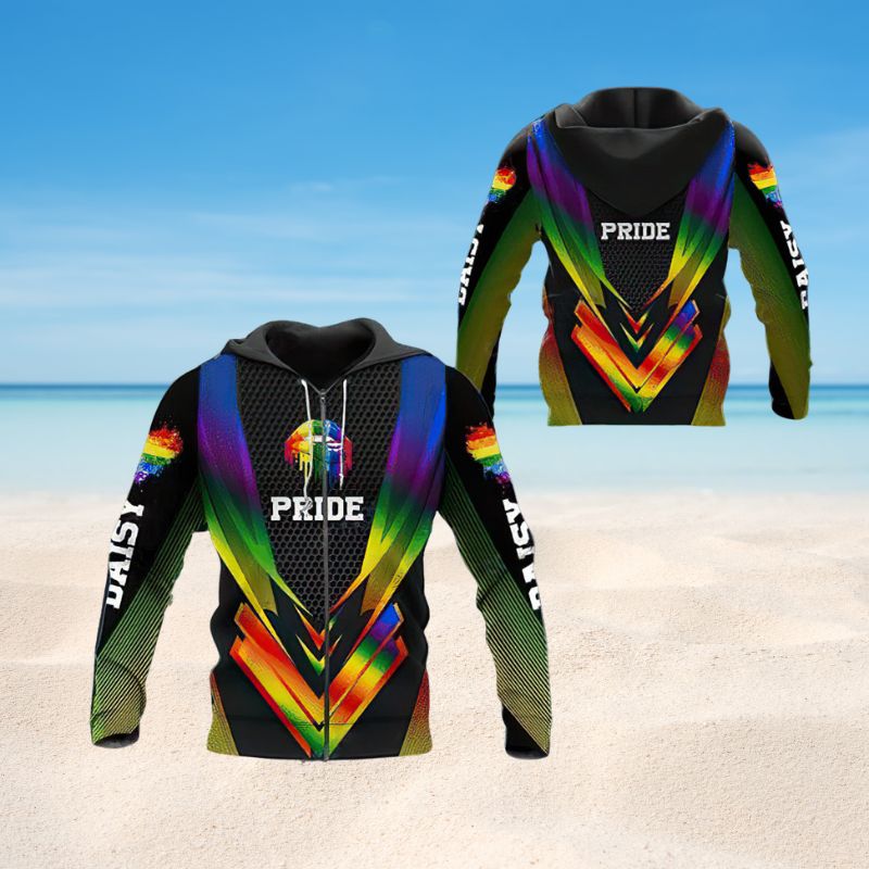 Pride Personalized Hoodie For Colorful Festivals Daily Wear And Supportive Gifting
