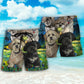 Lhasa Apso Art Dog Lover Beach Shorts Design View For Comfortable Resort And Beach Styling
