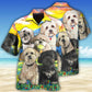 Dog Lhasa Apso Hawaiian Shirt Pattern Detail For Vacation Travel And Daily Wear