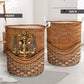 Libra Zodiac Rattan Texture Laundry Basket For Room Home Organizer