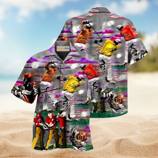 Life Is A Game But Golf Is Serious Hawaiian Shirt For Summer Vacation Beach Travel And Relaxed Casual Wear