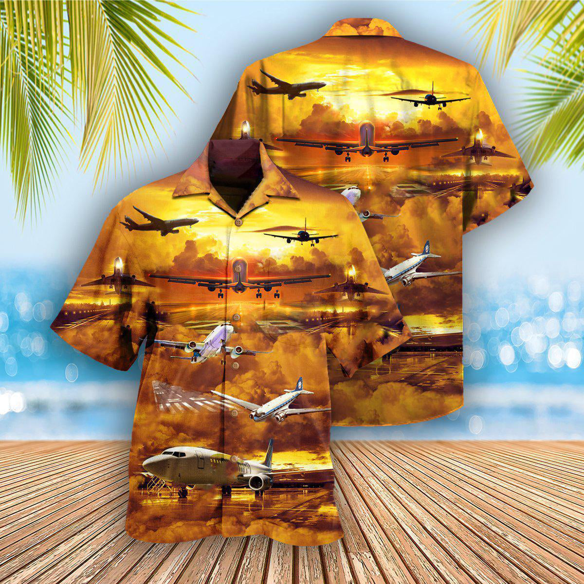 Airplane Journey Flight Hawaiian Shirt For Summer Events And Casual Outdoor Wear