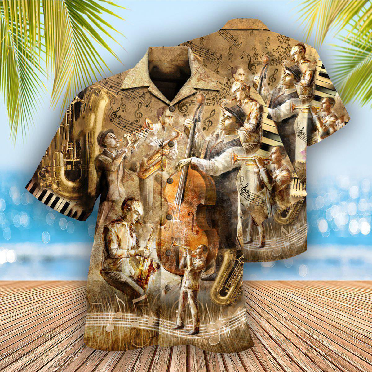 Jazz Music Lot Improvise Hawaiian Shirt For Resort Getaways And Comfortable Summer Activities