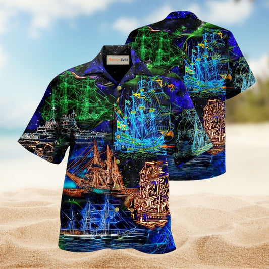 Life Is An Ocean And You Are The Ship Hawaiian Shirt For Summer Vacation Beach Travel And Relaxed Casual Wear