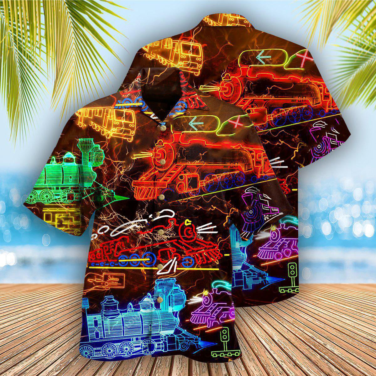 Train Hawaiian Shirt For Resort Getaways And Comfortable Summer Activities