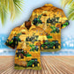 Tractor Farm Hawaiian Shirt Pattern View For Lightweight Everyday Style