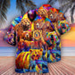 Bear Hawaiian Shirt Artwork Detail For Tropical Trips And Casual Outings