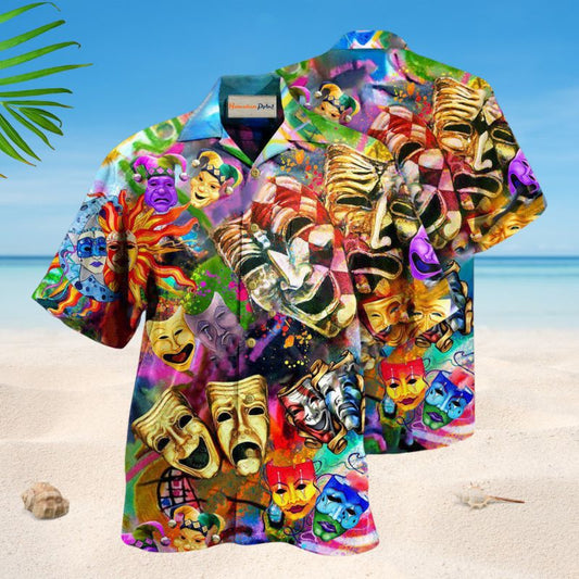 Carnival Life Is Better With A Bit Of Drama Hawaiian Shirt For Summer Vacation Beach Travel And Relaxed Casual Wear