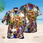 Happy Cat Lover Hawaiian Shirt For Coastal Adventures Outdoor Gatherings And Casual Warm Weather Wear