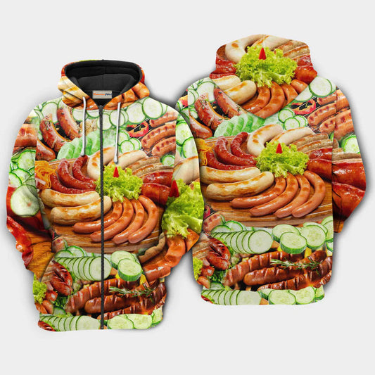 Hot Dog Hoodie For Pet Enthusiasts Weekend Outings And Relaxed Daily Style