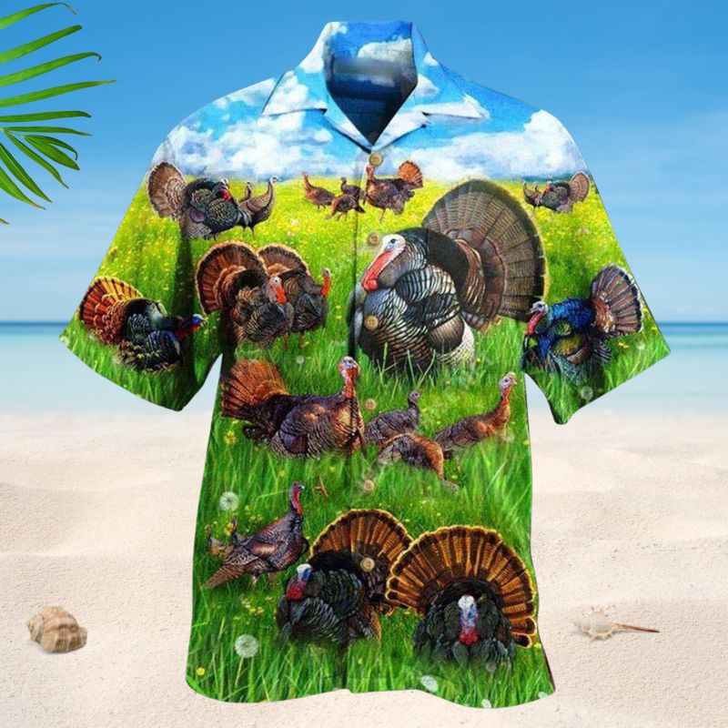 Life Is Better With A Turkey Hawaiian Shirt For Summer Vacation Beach Travel And Relaxed Casual Wear