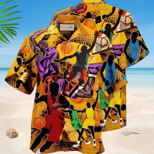 Life Is Better With Basketball Hawaiian Shirt For Summer Vacation Beach Travel And Relaxed Casual Wear