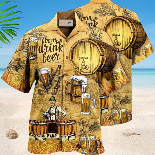 Craft Beer Lifestyle Hawaiian Shirt For Island Getaways Beach Parties And Comfortable Vacation Style